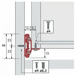 HETTICH Coulisse KA 4532 AM Silent System -HETTICH Soldes 58127765 5
