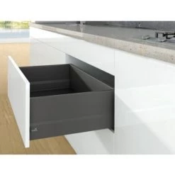 HETTICH Kit Tiroir 94 Avec TopSide Hauteur 218 Mm Anthracite Longueur 500 Mm ArciTech Code Jaune - Anthracite