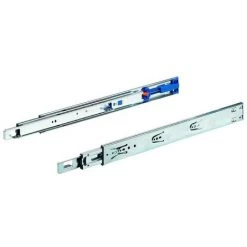 Paire De Coulisses à Billes KA 4532 Silent System Hettich - 700mm - 35kg - A Sortie Totale - Acier Zingué - Zingué