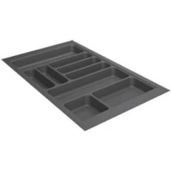 Range-couverts OrgaTray 440 Pour Tiroir Hettich - Largeur 700mm - Plastique - Anthracite - Anthracite