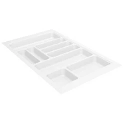 Range-couverts OrgaTray 440 Pour Tiroir Hettich - Largeur 600mm - Plastique - Blanc - Blanc