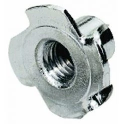 HETTICH Lot De 8 Écrous À Enfoncer Acier Chromé Hettich, L.19 Mm