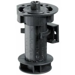 HETTICH Lot De 4 Pieds Plastique Noirs à Visser, D.25mm, H.100 Mm