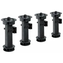 HETTICH Lot De 4 Pieds Plastique à Visser, H.150 Mm