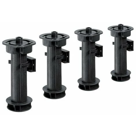 HETTICH Lot De 4 Pieds Plastique à Visser, H.150 Mm 3 HETTICH Lot De 4 Pieds Plastique à Visser, H.150 Mm