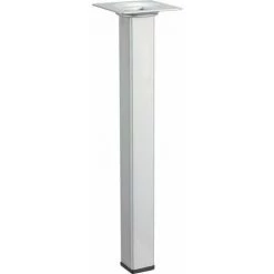 HETTICH Pied Table Basse Carré HETTICH Fixe, H.25 Cm Acier Mat Gris