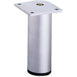 HETTICH PIED ALU D40 H80 ARG ANOD - Argent Anodisé