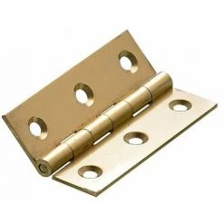 HETTICH Lot De 2 Paumelles Laiton Pour Meuble Hettich, L.64 X L.40 Mm