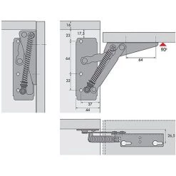 HETTICH Compas Lift 90 Et 75 - Nickelé 7 HETTICH Compas Lift 90 Et 75 - Nickelé -HETTICH Soldes 67661051 3