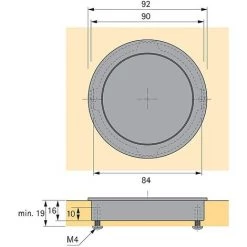 HETTICH Poignée Cuvette Réf 90866 - Gris/argent -HETTICH Soldes 67661148 3
