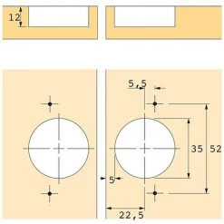 HETTICH Charnière Réf 46787 - Nickelé -HETTICH Soldes 67661686 5