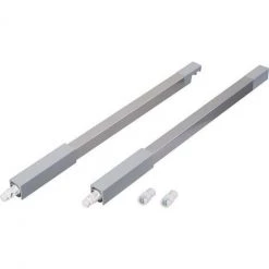 Kit De Tringle Longitudinale (paire) - Argent - 350 Mm - Hettich