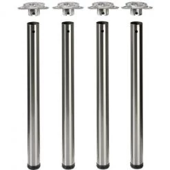 Kit De 4 Pieds De Table - Blanc - Hettich -HETTICH Soldes 7518872 2